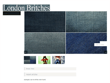 Tablet Screenshot of londonbritchesclothes.com